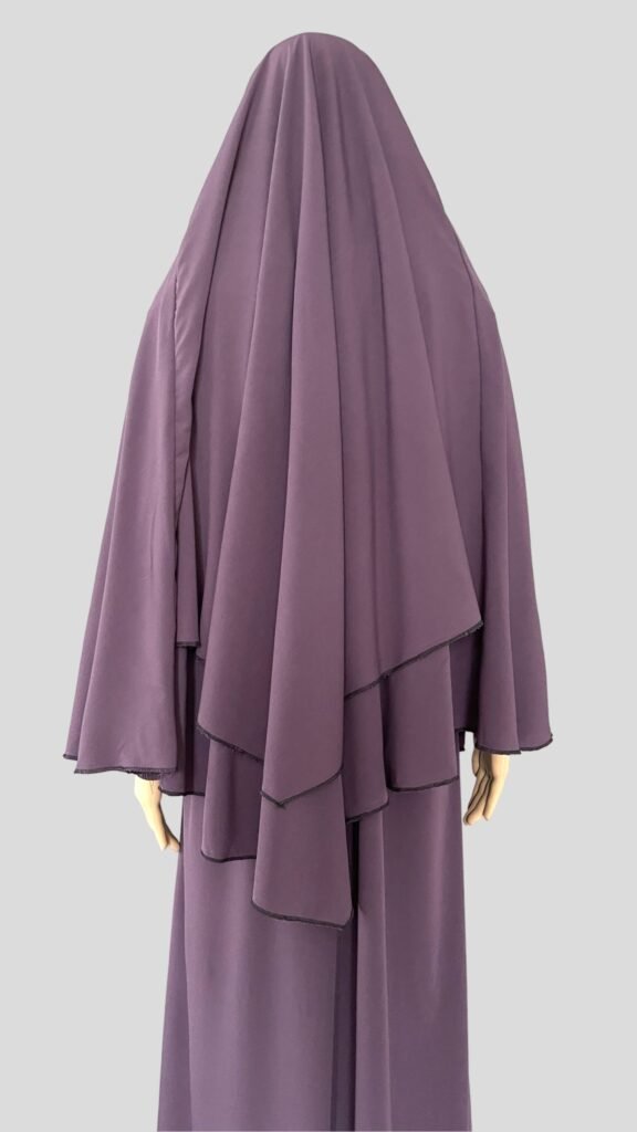Set hijab sky chicha morada