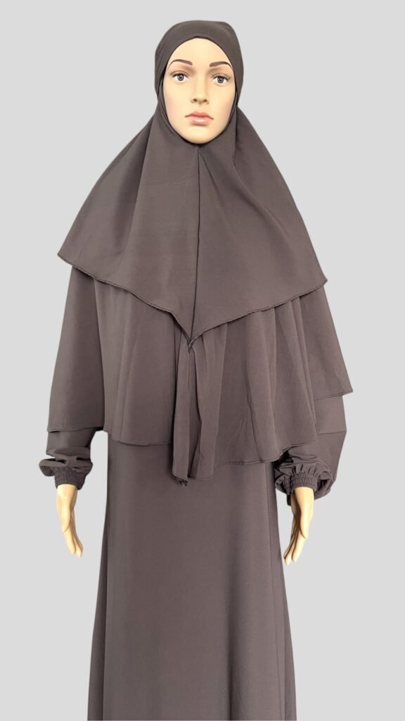 Set hijab sky burnt grape